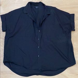 MADEWELL boxy cotton poplin shirt
